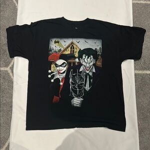 DC  Graphic Tee with Joker and Harley Quinn